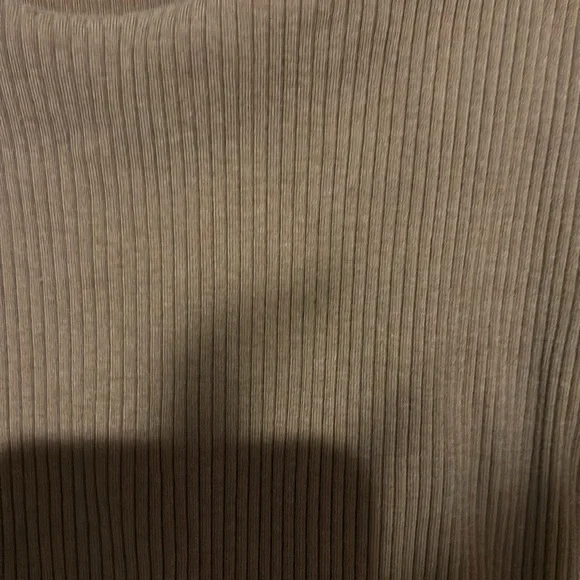 Gap medium ribbed stretch maxi dress brown short sleeve - Picture 3 of 3